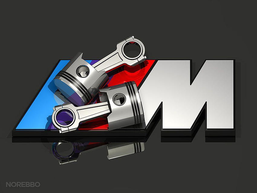 Illustrazioni 3d del logo BMW M – Norebbo, bmw m power Sfondo HD