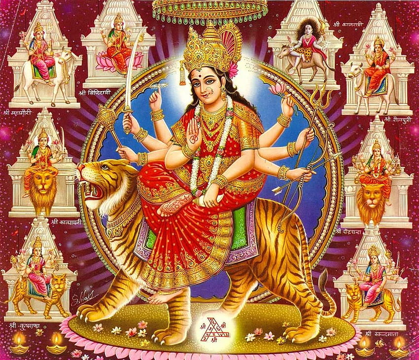 9 Durga Maa, durg maa HD wallpaper