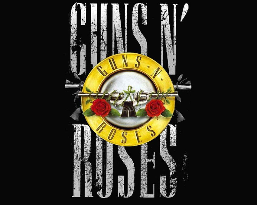 4 Guns N Roses, logo guns n roses Fond d'écran HD
