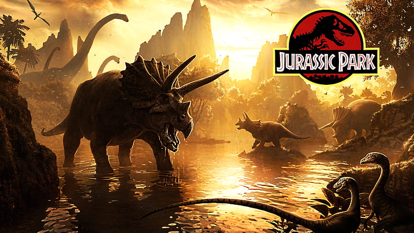 Jurassic World, jurassic park screensaver HD wallpaper