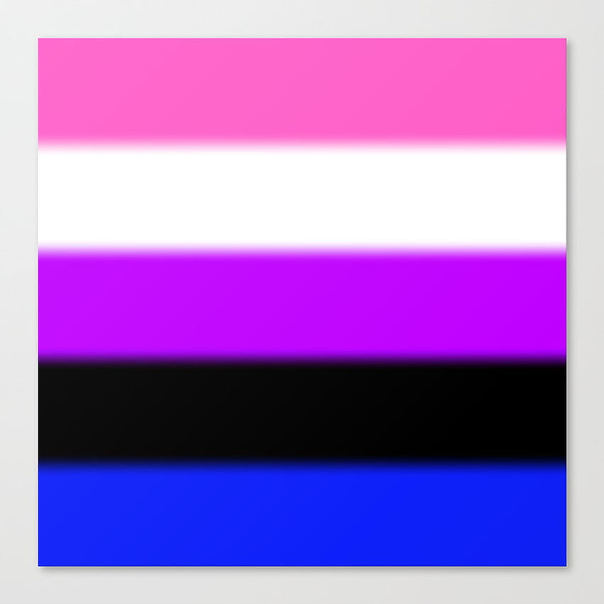 Genderfluid Pride Flag Canvas Print by falln, genderfluid iphone HD phone wallpaper