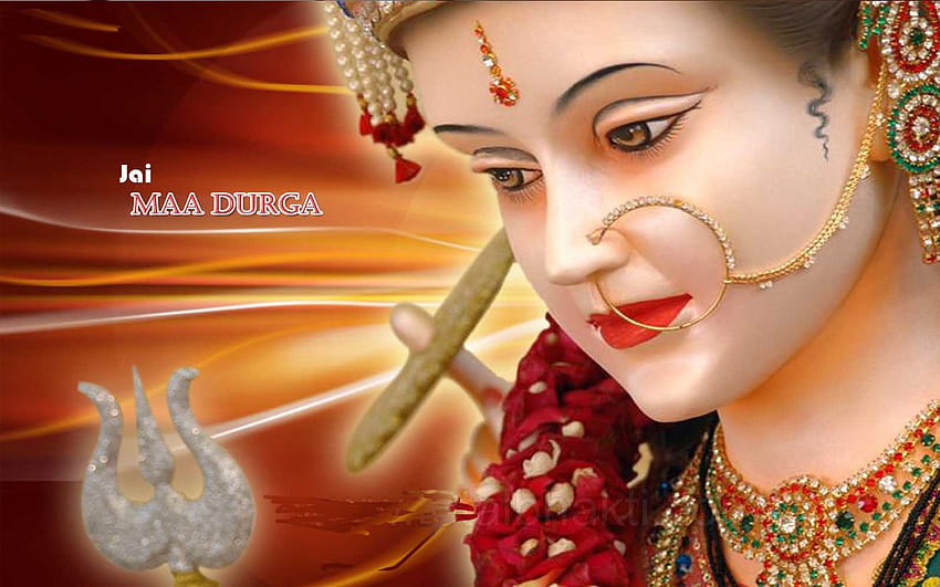 Maa Durga Gallery, Durga-Gesicht HD-Hintergrundbild