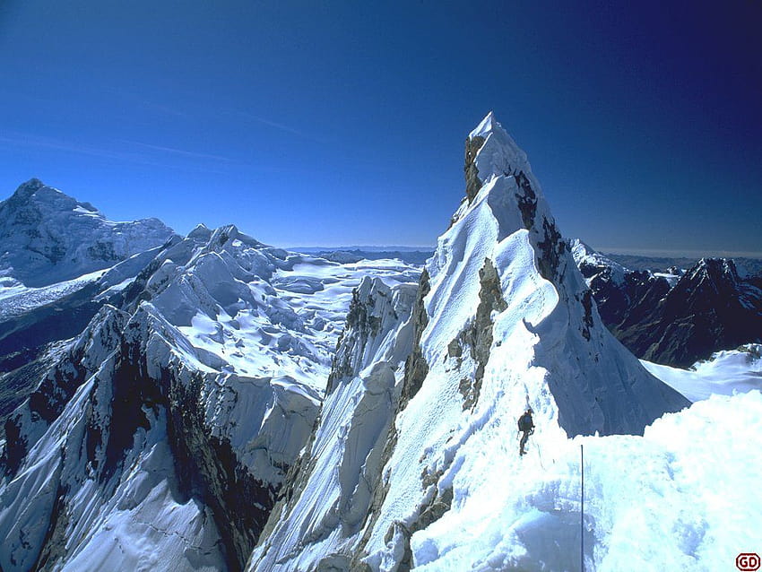 mountain climbing HD wallpaper