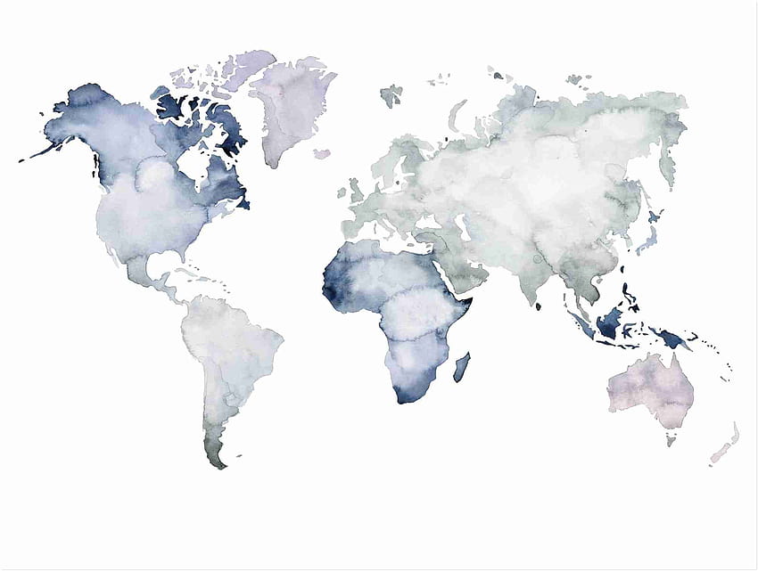 Carte du monde Esthétique, carte du monde esthétique Fond d'écran HD