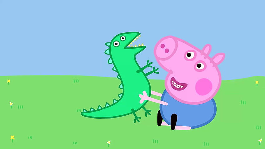 Dinosaure George Peppa Pig, peppa pig george Fond d'écran HD