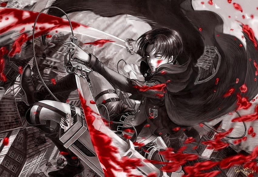 Anime sangriento, sangre de anime genial fondo de pantalla
