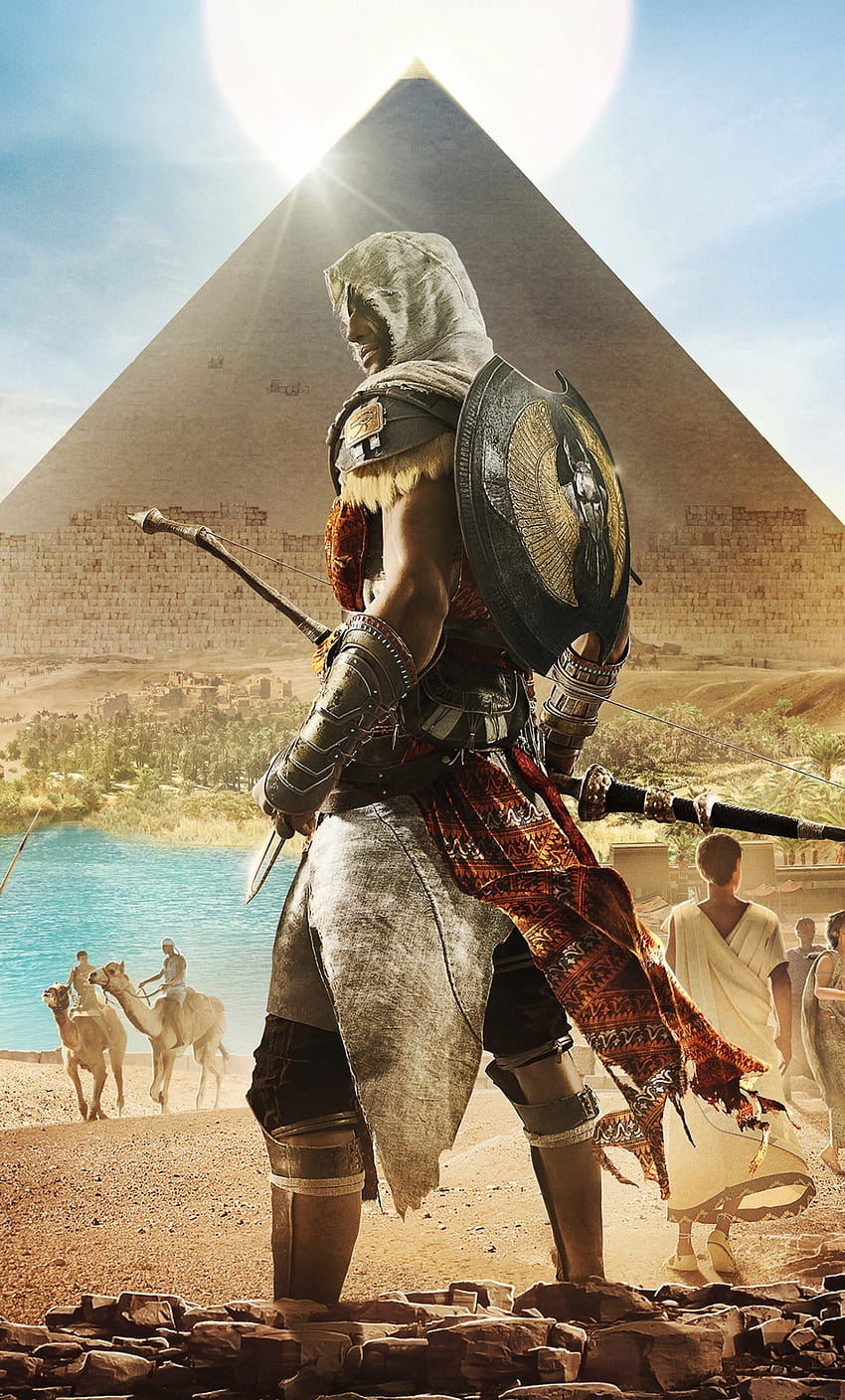 assassin's creed: origines, egypte, pyramides, jeu vidéo 1280x2120, iphone 6 plus, 1280x2120, fond, 2296 Fond d'écran de téléphone HD