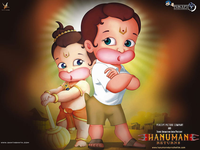 Retorno de desenhos animados de Hanuman papel de parede HD