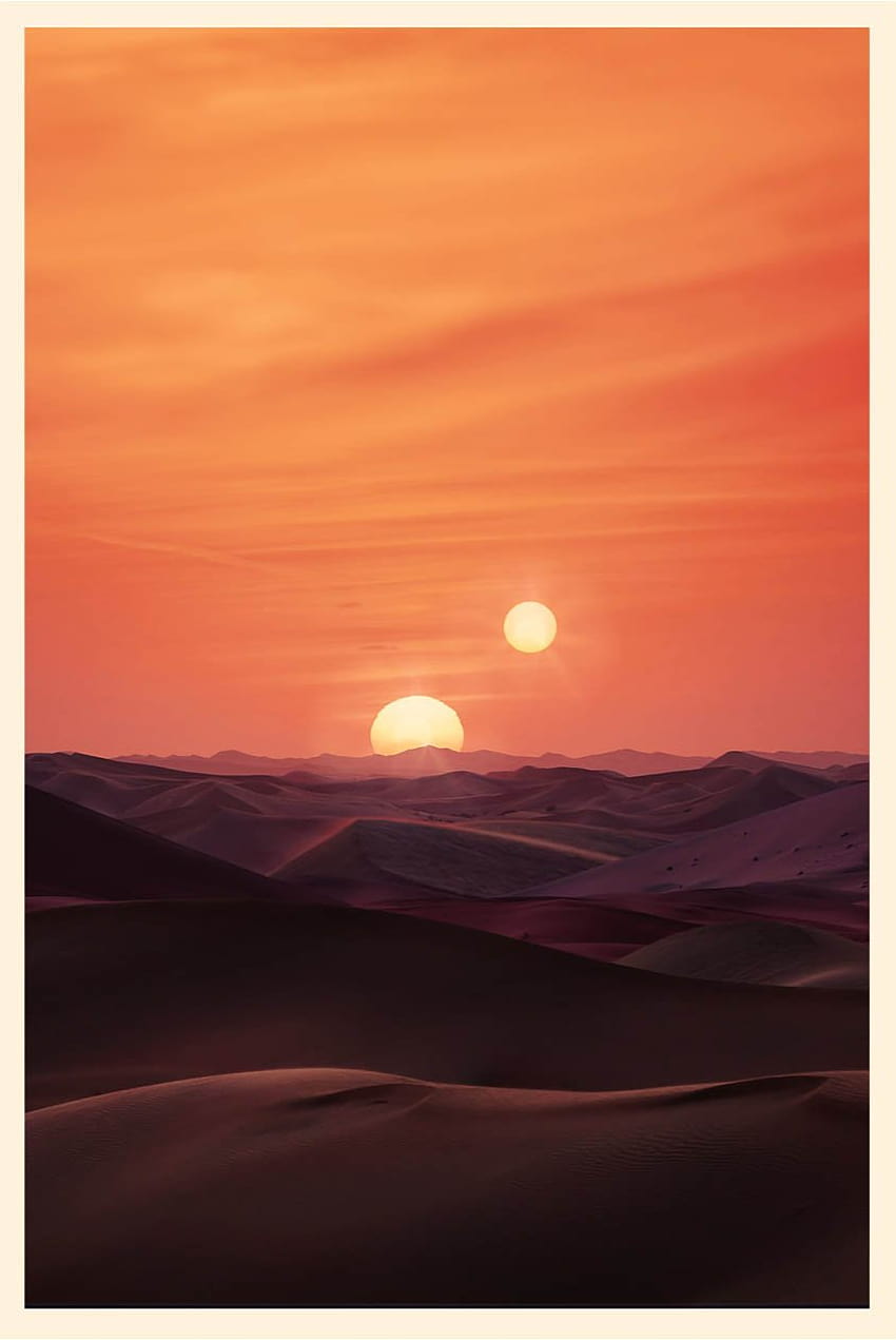 How to Create a Star Wars Tatooine Poster in hop, tatooine phone HD phone wallpaper