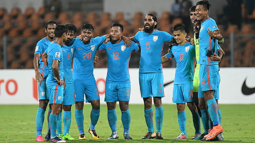 Indyjska drużyna piłkarska 2019, logo indyjskiej piłki nożnej Tapeta HD
