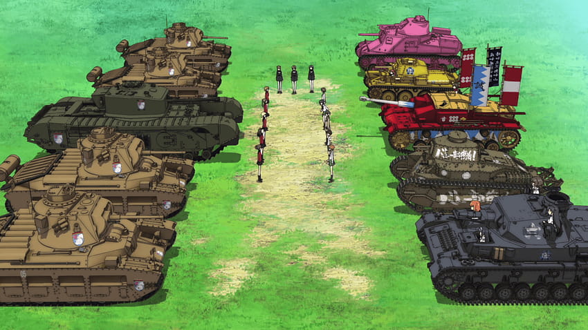Girls und Panzer Full Bakgrund and Bakgrund HD wallpaper