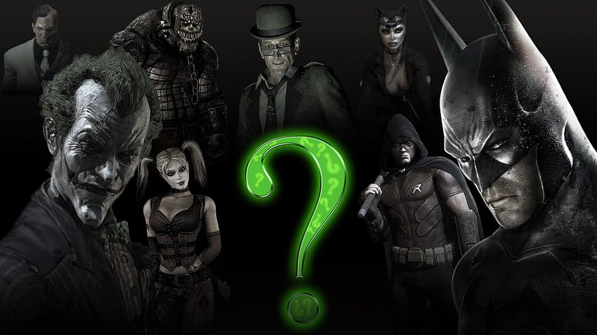 Harley Quinn, Batman Arkham City, Killer Croc, Two, Face, The, arkham city riddler HD wallpaper