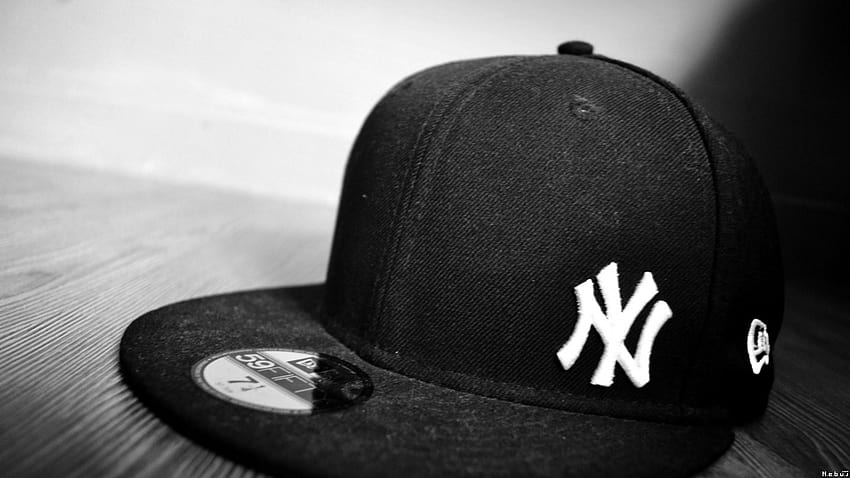 negro, gorra, ciudad de Nueva York, monocromo, objetos, NY, nueva era, gorras de los New York Yankees fondo de pantalla