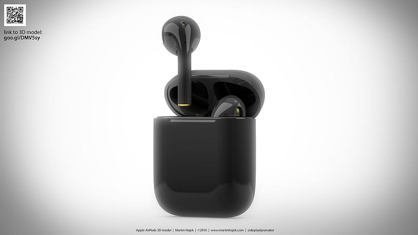 AirPods 2 sfoggia un'offerta di colore nero, bassi più profondi, presa migliore Sfondo HD