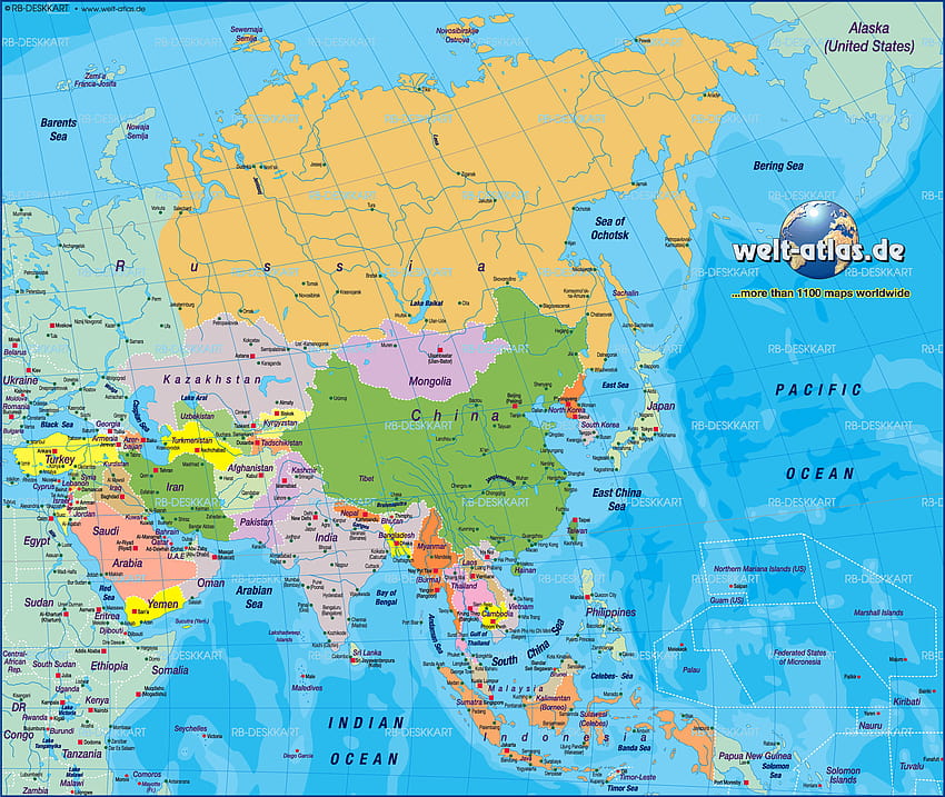 Map of Asia, map of the world political, malaysia map HD wallpaper