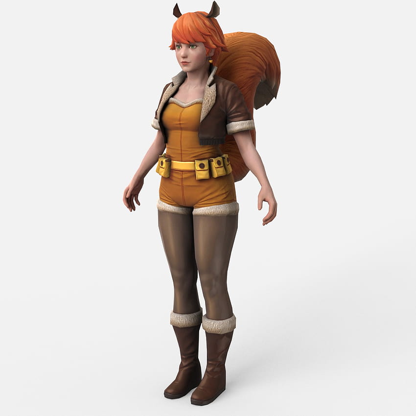 Squirrel Girl from Marvel End Time Arena 3D Model HD phone wallpaper