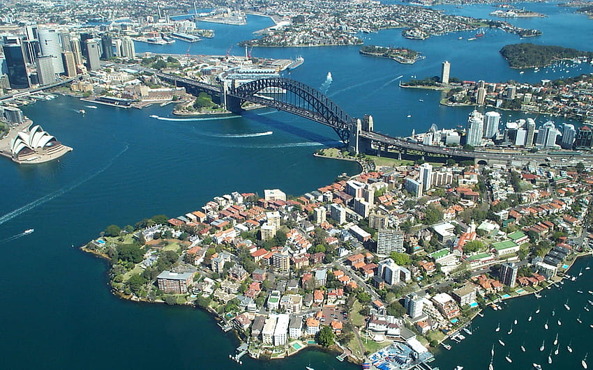 29 シドニー：港のオペラハウスの咆哮、 高画質の壁紙