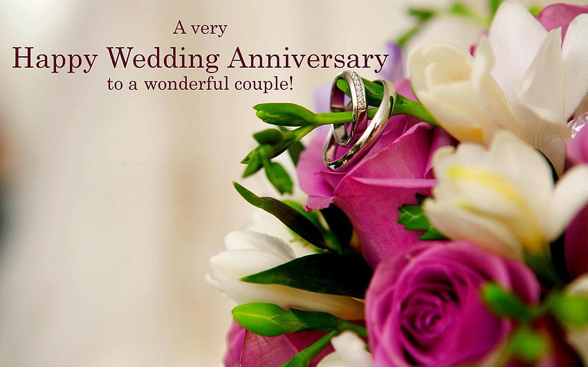 Życzenia z okazji rocznicy ślubu, wszystkiego najlepszego z okazji rocznicy ślubu Tapeta HD
