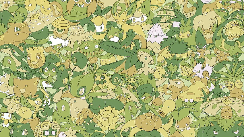Pokemon Grass Type , Backgrounds, su ve çim ejderha pokemonu HD duvar kağıdı