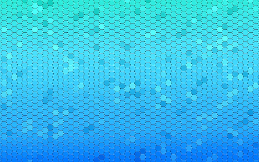 Light Blue Hexagons Honeycomb / and Mobile HD wallpaper