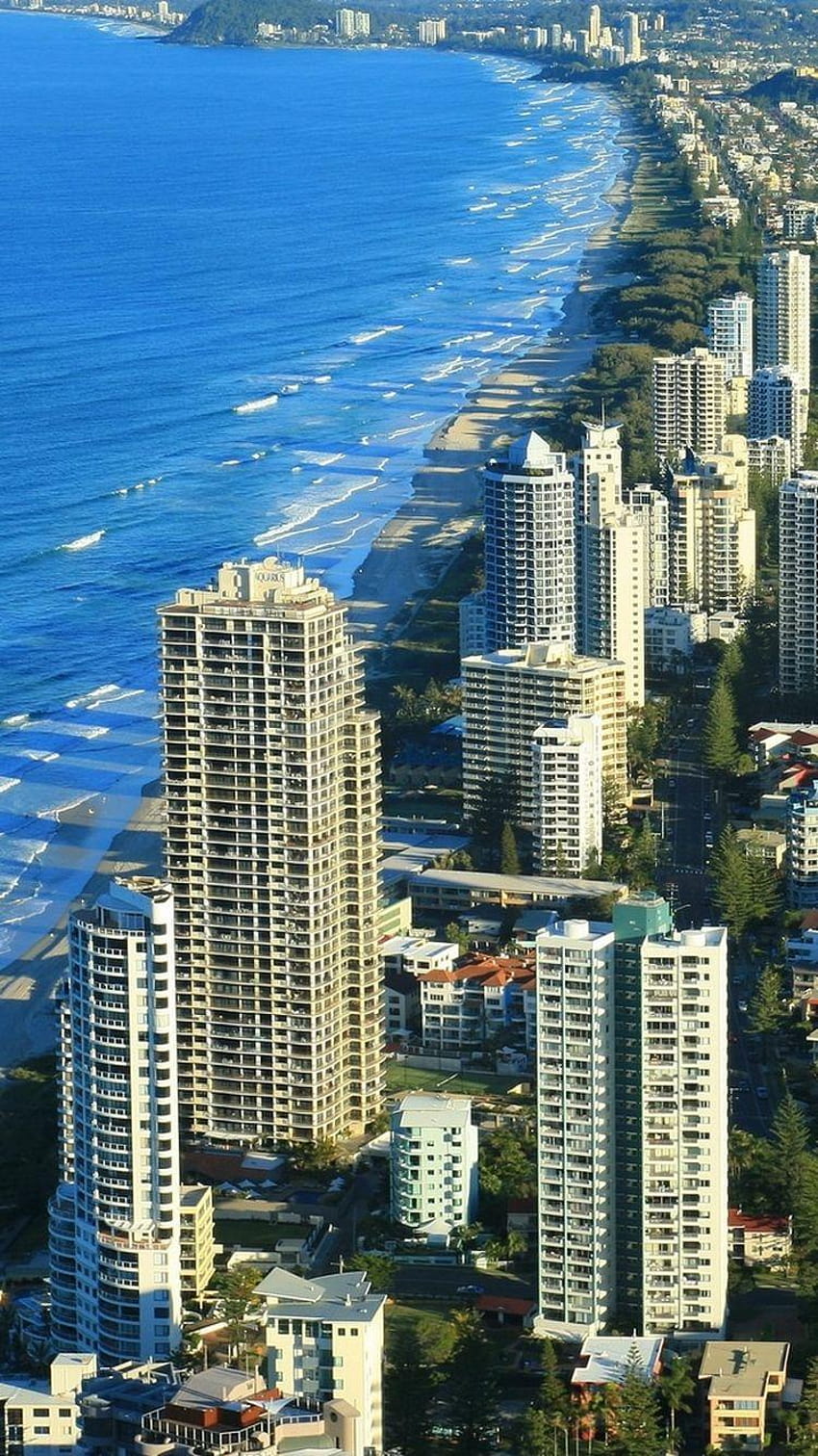 Gold Coast Australia Beach Line iPhone 6 HD phone wallpaper