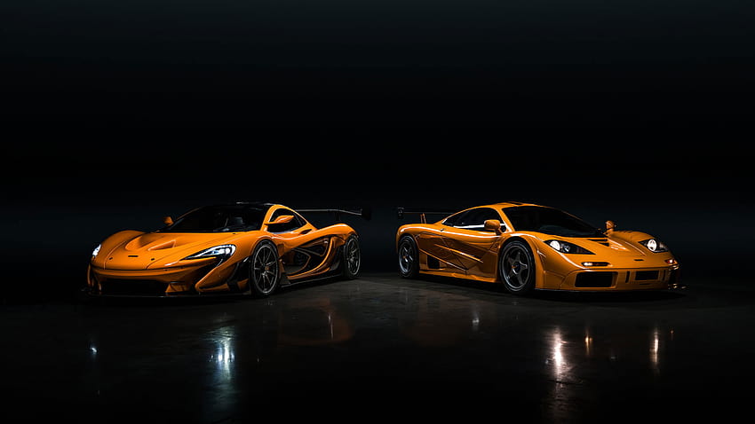 Mclaren, Mclaren P1 Lm, Mclaren F1 Lm, Orange Cars • Für Sie Für & Mobil HD-Hintergrundbild