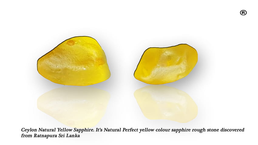 Natürlicher riesiger gelber Ceylon-Saphir HD-Hintergrundbild