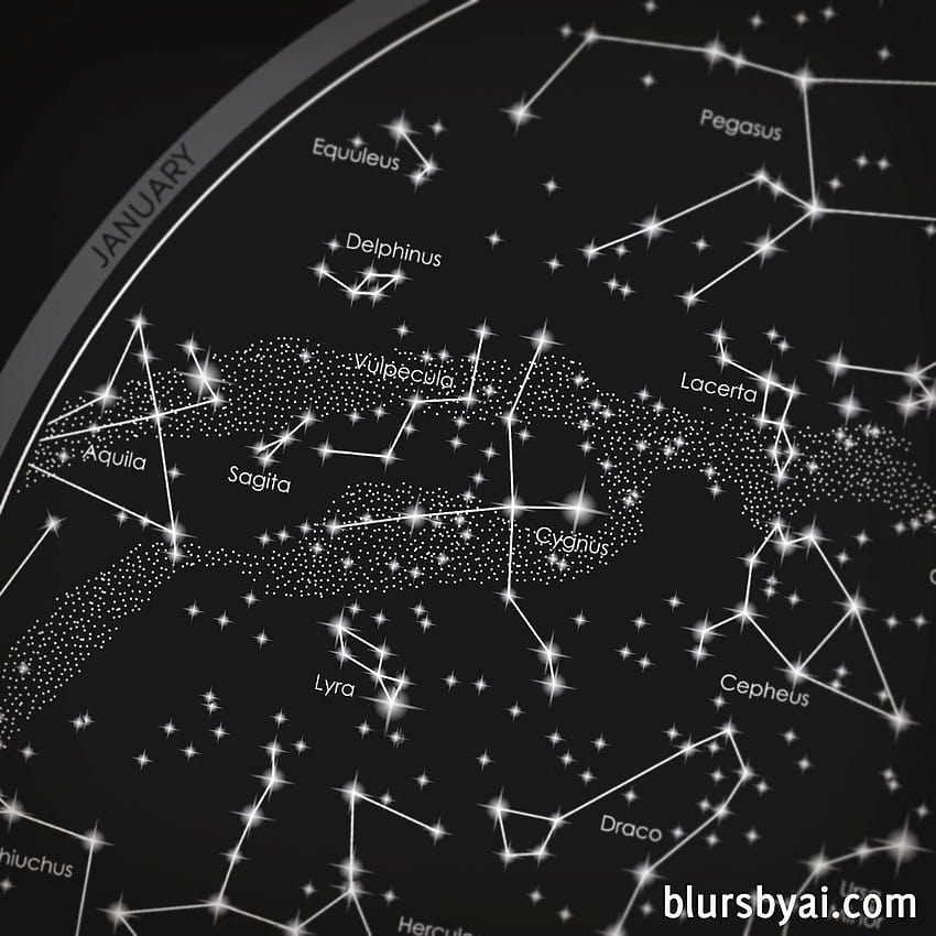 Maps of the sky with constellations – blursbyai, equuleus constellation HD phone wallpaper