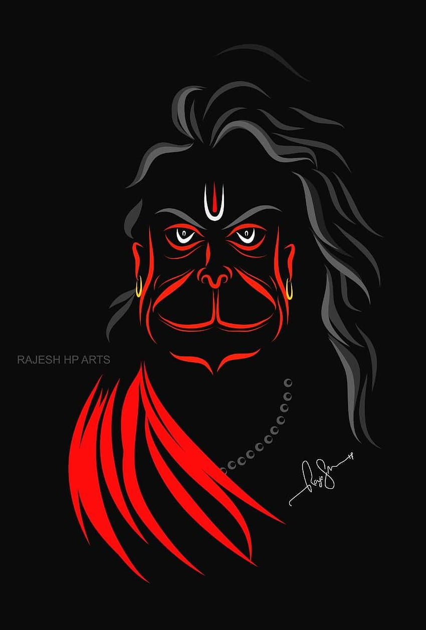 Hanuman by manjusrd50010, hanuman iphone HD phone wallpaper