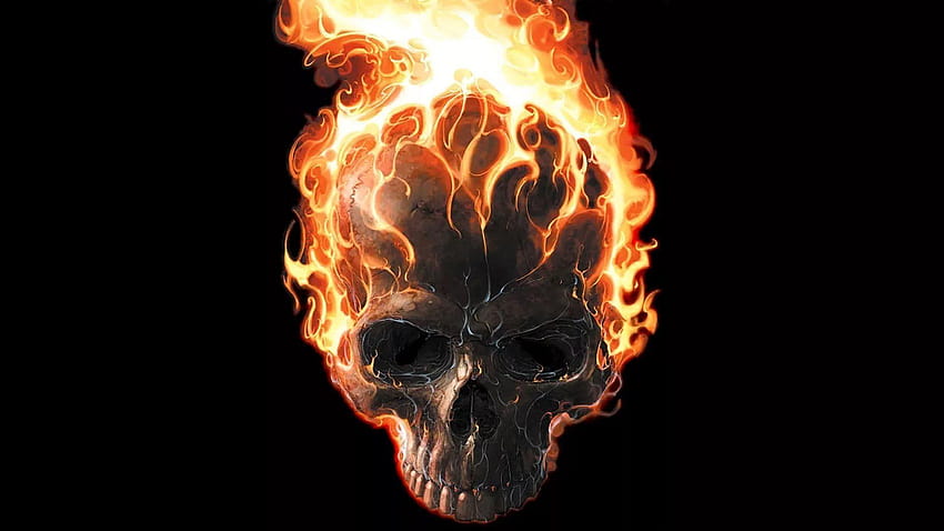 Flaming Skull HD wallpaper | Pxfuel