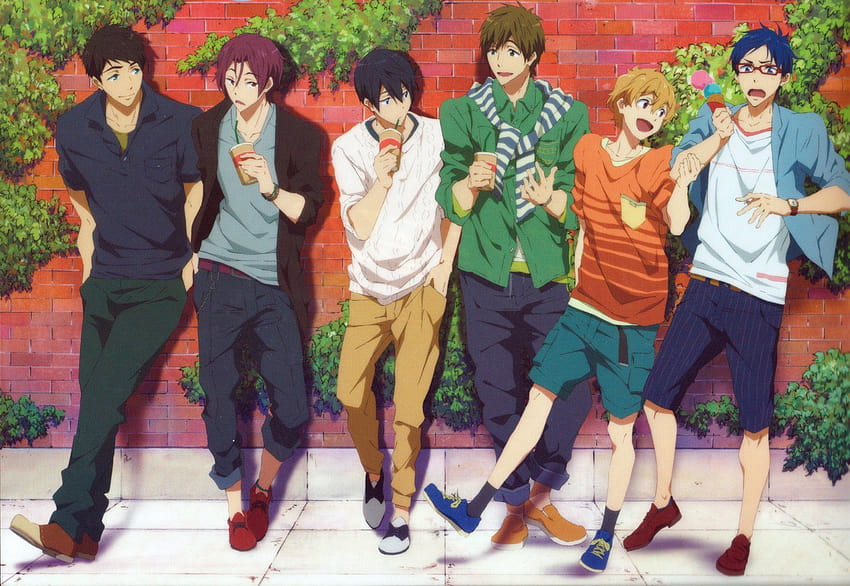 Series, Rei, Ryuugazaki, Character, Nagisa, Hazuki, Character, Makoto, Tachibana, Character / and Mobile Backgrounds, tachibana makoto HD wallpaper
