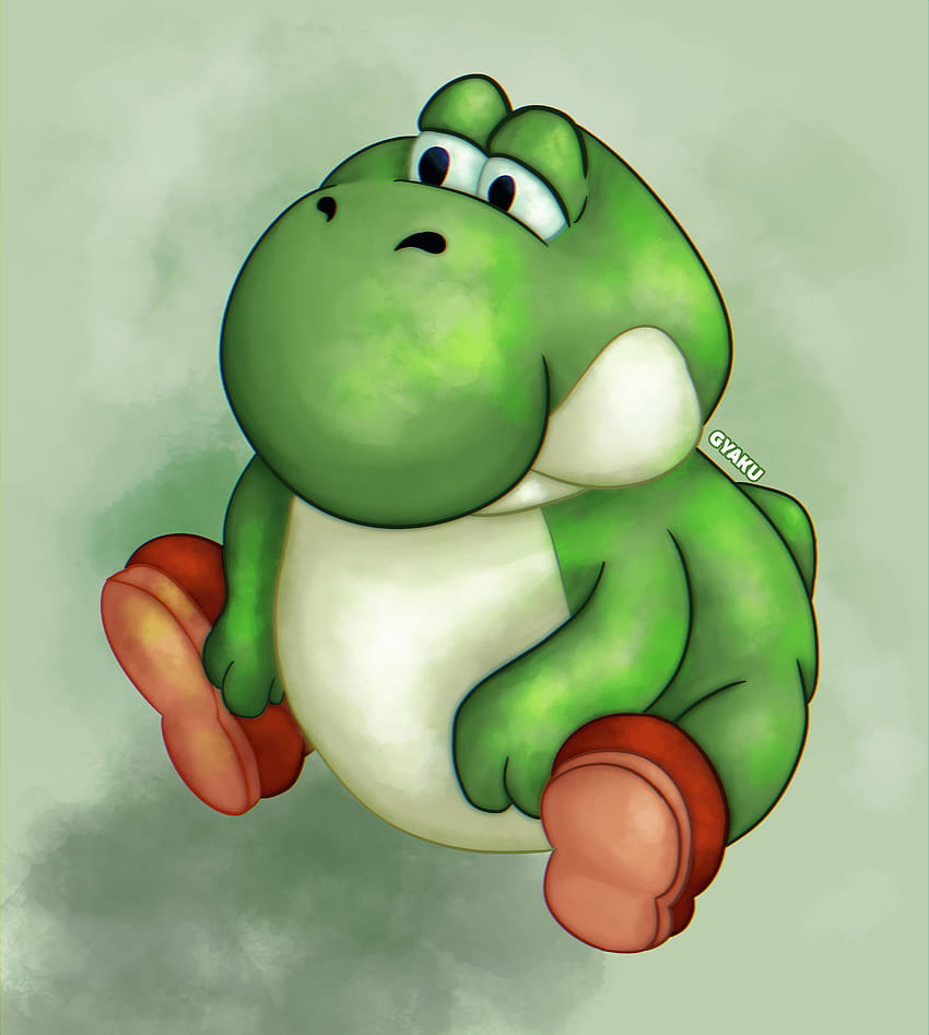 Pintura de Yoshi gordo: Mario fondo de pantalla del teléfono