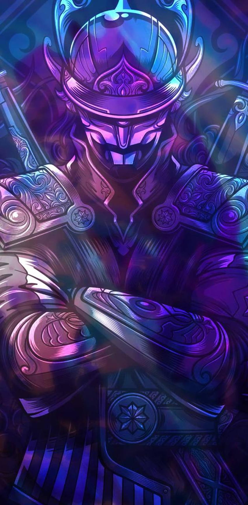 The Fallen Samurai by CapTainVietNam, purple samurai HD 전화 배경 화면
