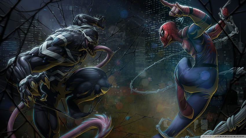 Venom Vs Spiderman, komputerowy jad Spider-Mana Tapeta HD