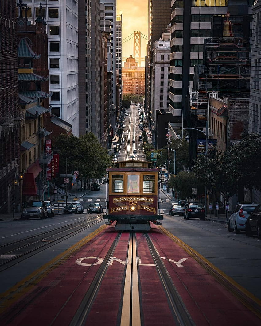 Stephanie James on Places, cable cars san francisco HD phone wallpaper