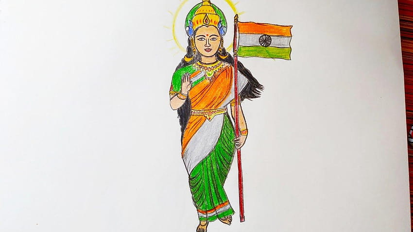 How to draw bharat mata easy step by step HD wallpaper | Pxfuel