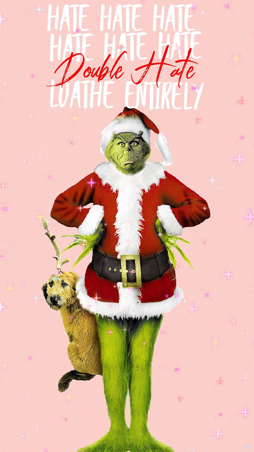 Download Grinch With Christmas Bag Wallpaper  Wallpaperscom