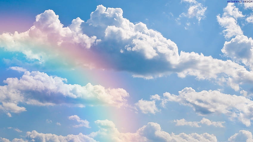 Rainbow Cloud, rainbow over the clouds ultra HD wallpaper