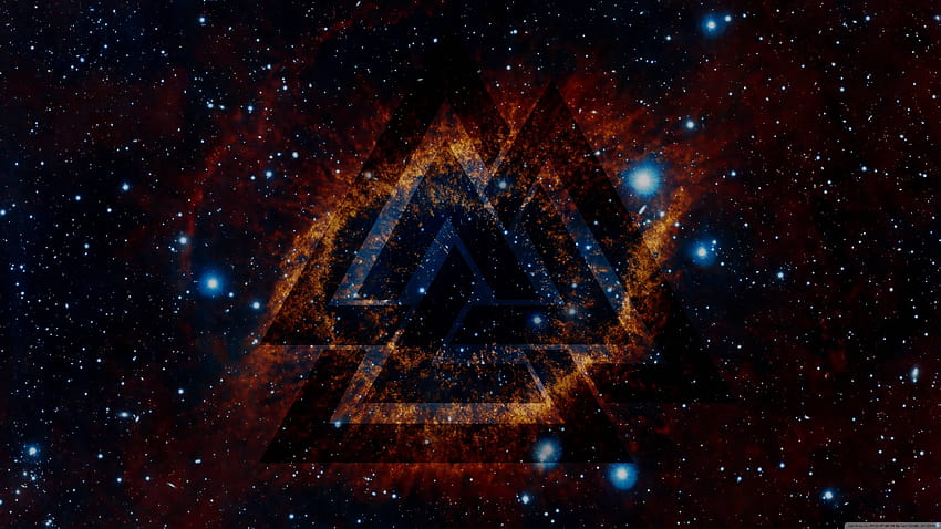 3840x2160] I combined a space with a valknut overlay removed some noise and made myself a nice wallpape… HD wallpaper