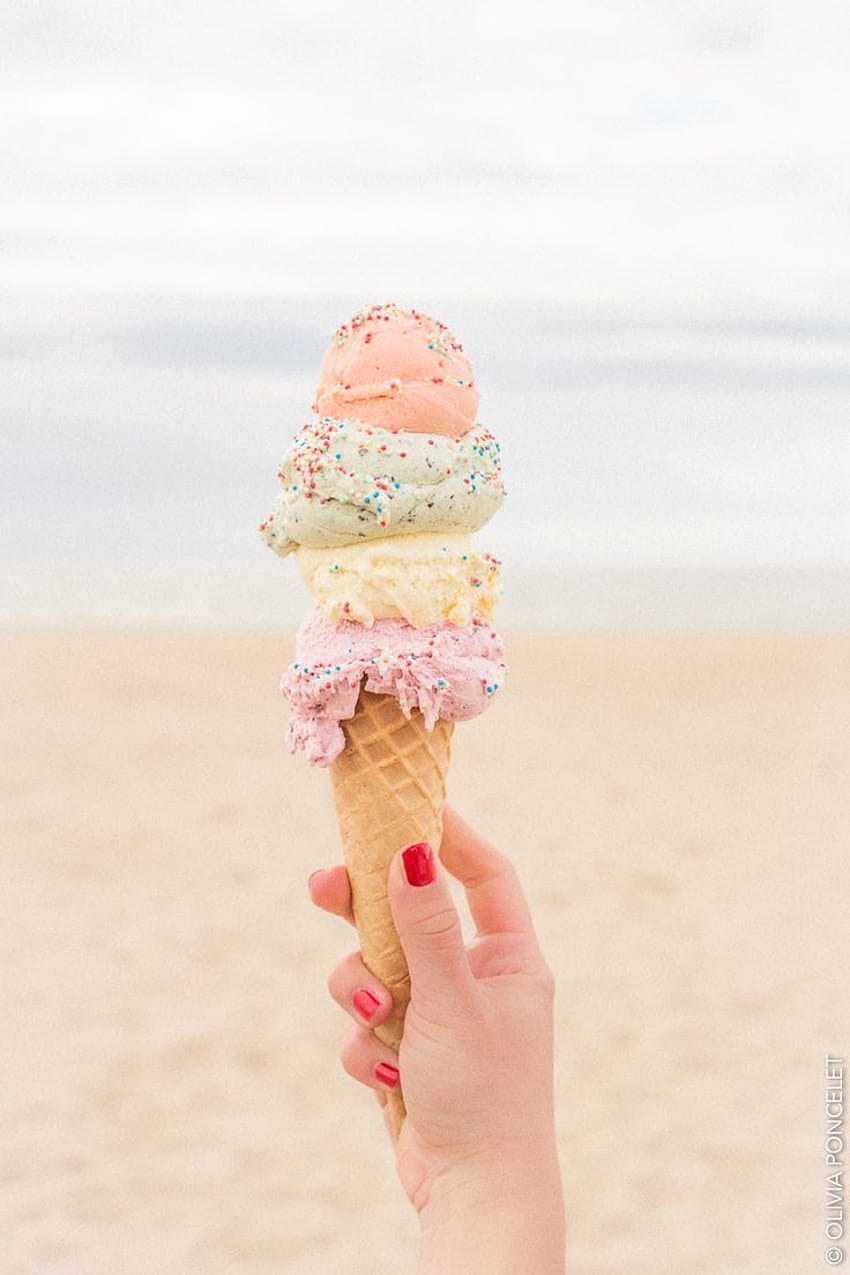 Ice Cream Estetic Pastel, lody estetyczne na lato Tapeta na telefon HD