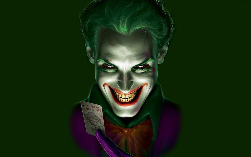 Cool Joker, joker mauvais sourire Fond d'écran HD