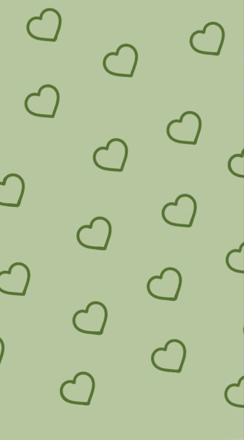 View 26 Aesthetic Sage Green Heart, green aesthetic heart HD phone wallpaper