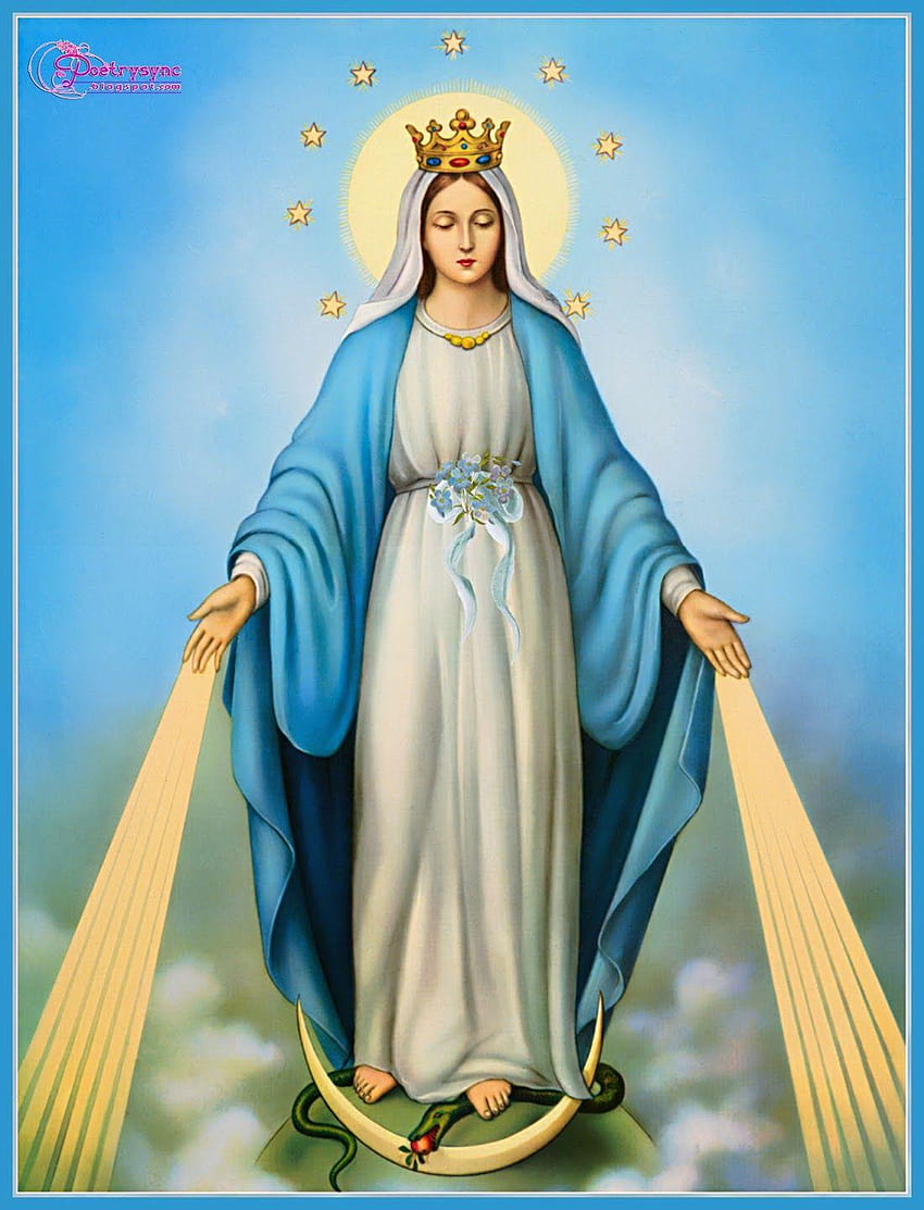 Дева Мария на Гет, Исус майка Мария HD тапет за телефон