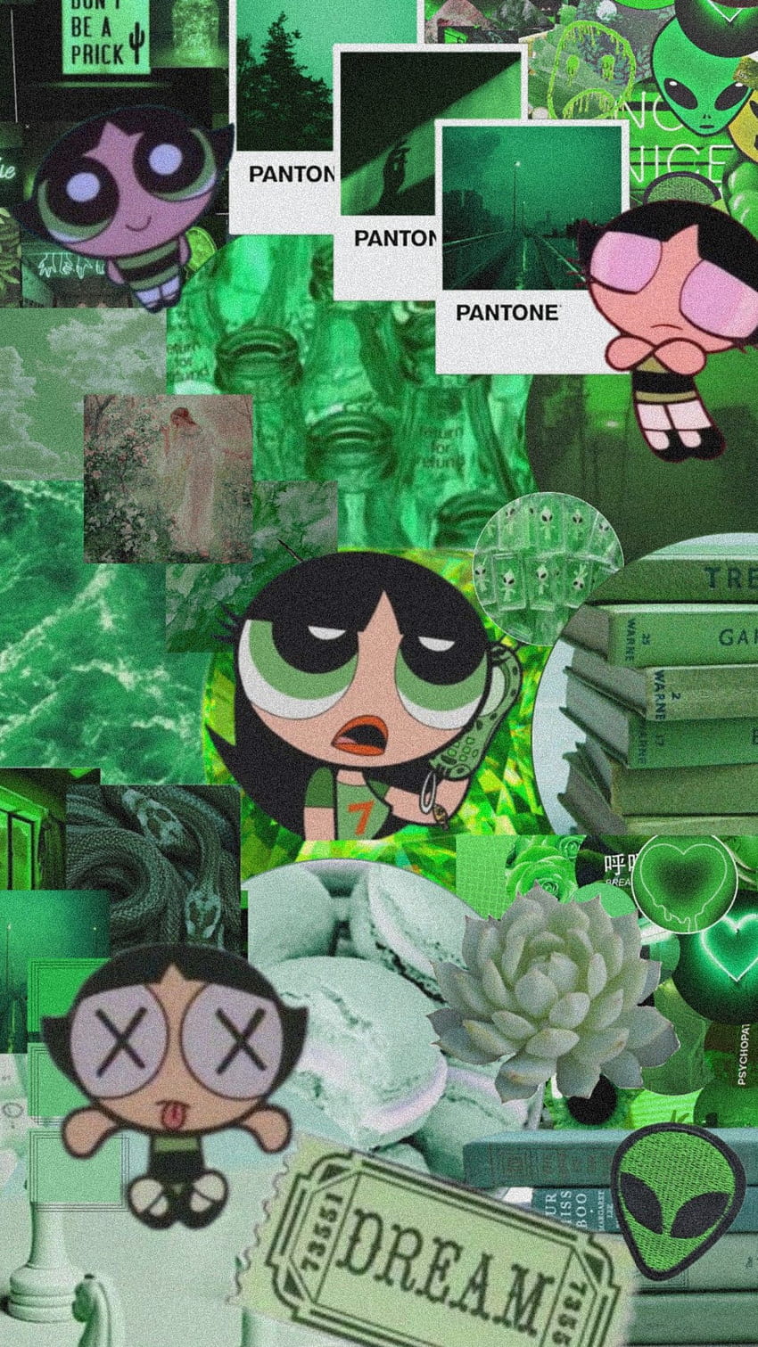 Green Powerpuff Girl Estética en GreePX, chicas superpoderosas malas fondo  de pantalla del teléfono | Pxfuel