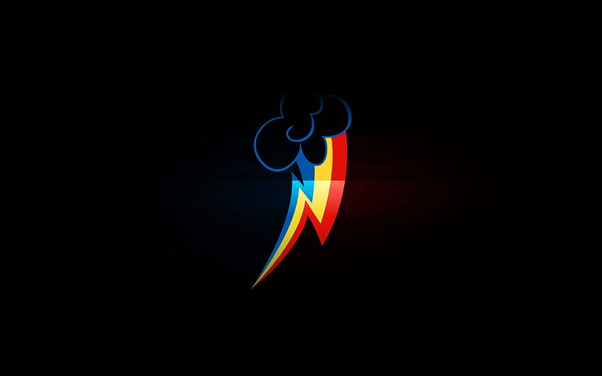 Best 3 Rainbow Dash Black Backgrounds on Hip, black and rainbow HD wallpaper