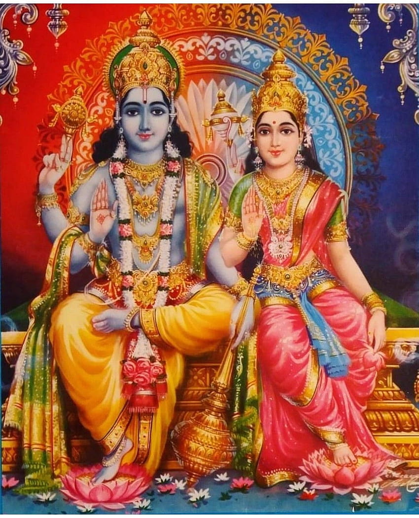 Laxmi Narayan Vishnu Laxmi, lakshmi narayan HD phone wallpaper