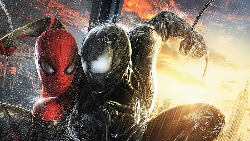 Spider Man V Venom, Superheroes, Backgrounds, and, venom x spider man HD wallpaper