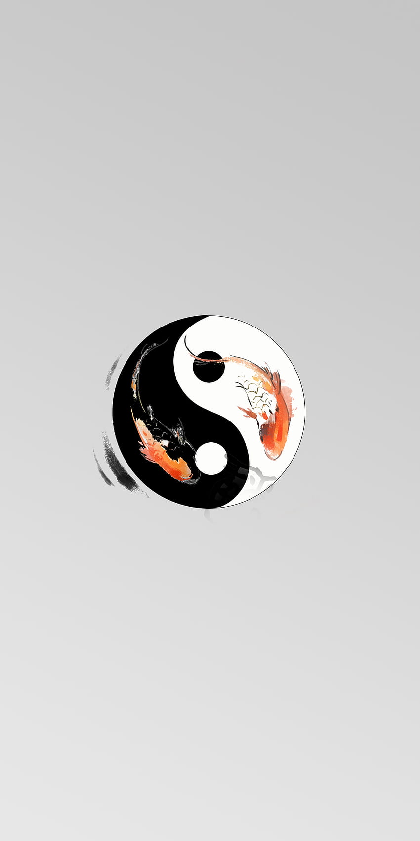 minimalny symbol kung fu Tapeta na telefon HD