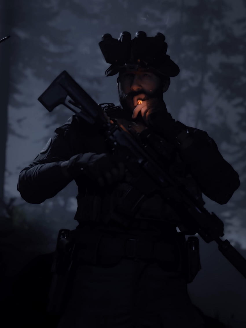 Call of Duty: Modern Warfare Captain Price Smoking, nowoczesna wojna 2019 Tapeta na telefon HD