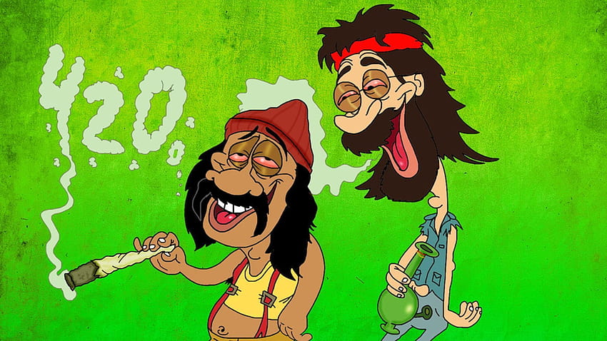 Gangster Cartoon Weed on Dog, Rick i Morty Weed Tapeta HD